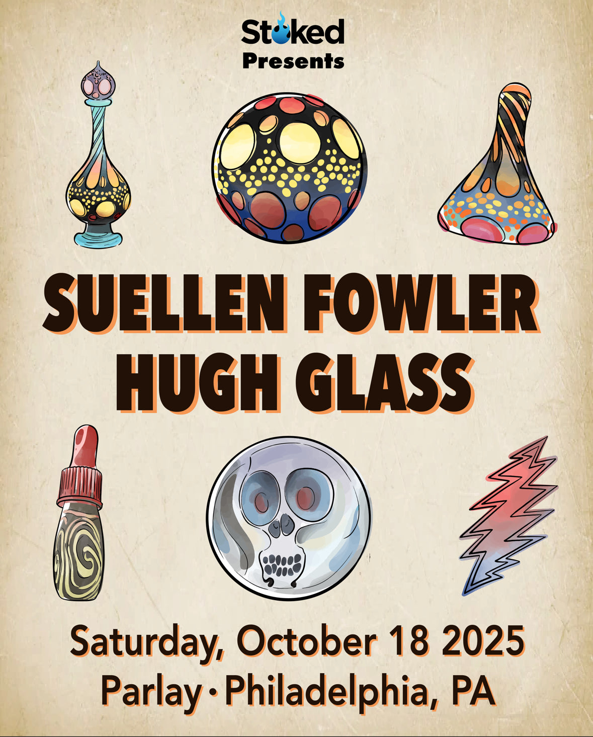 Stoked Presents: Suellen Fowler & Hugh Glass at PARLAY
