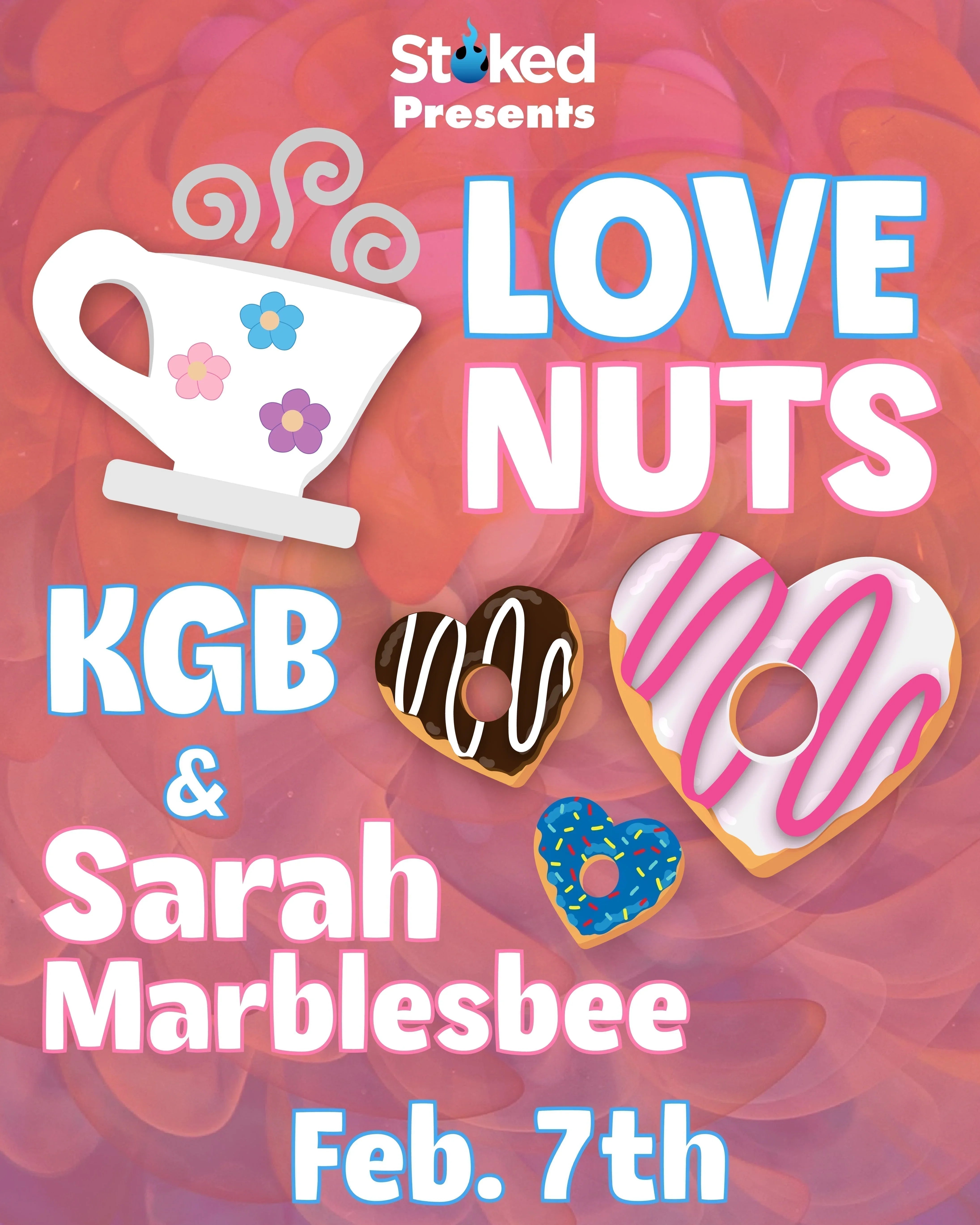 Stoked Presents: KGB Glass & Sarah Marblesbee Event Flyer