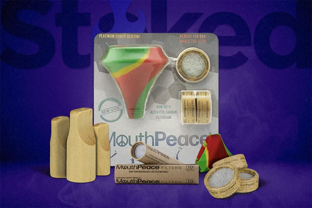 Various filters for joints on a purple background.