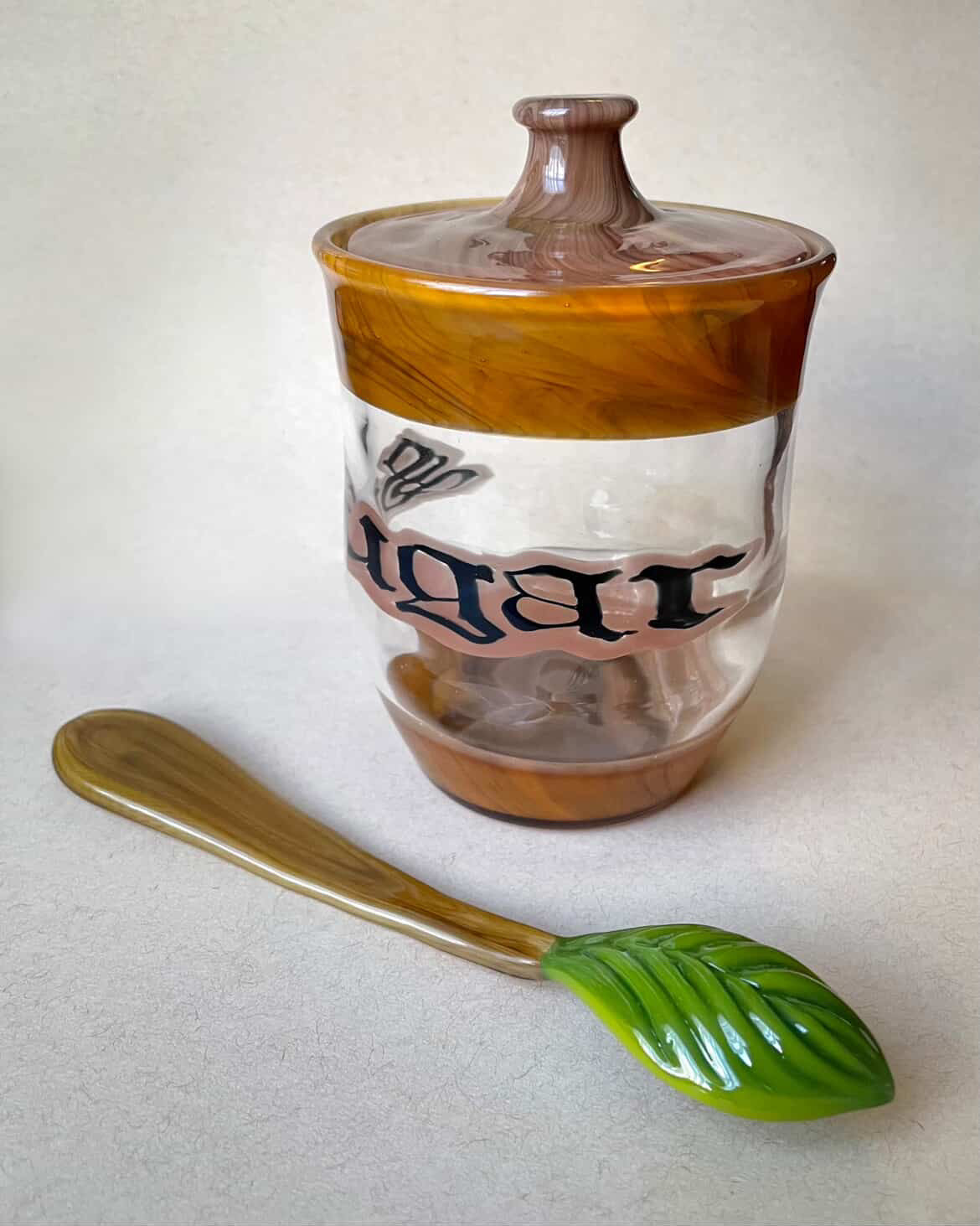 Rocko Belloso - Sugar Jar & Spoon Set