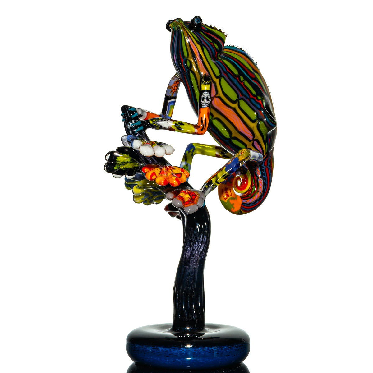 Hand-blown glass dab rig by Crunklestein