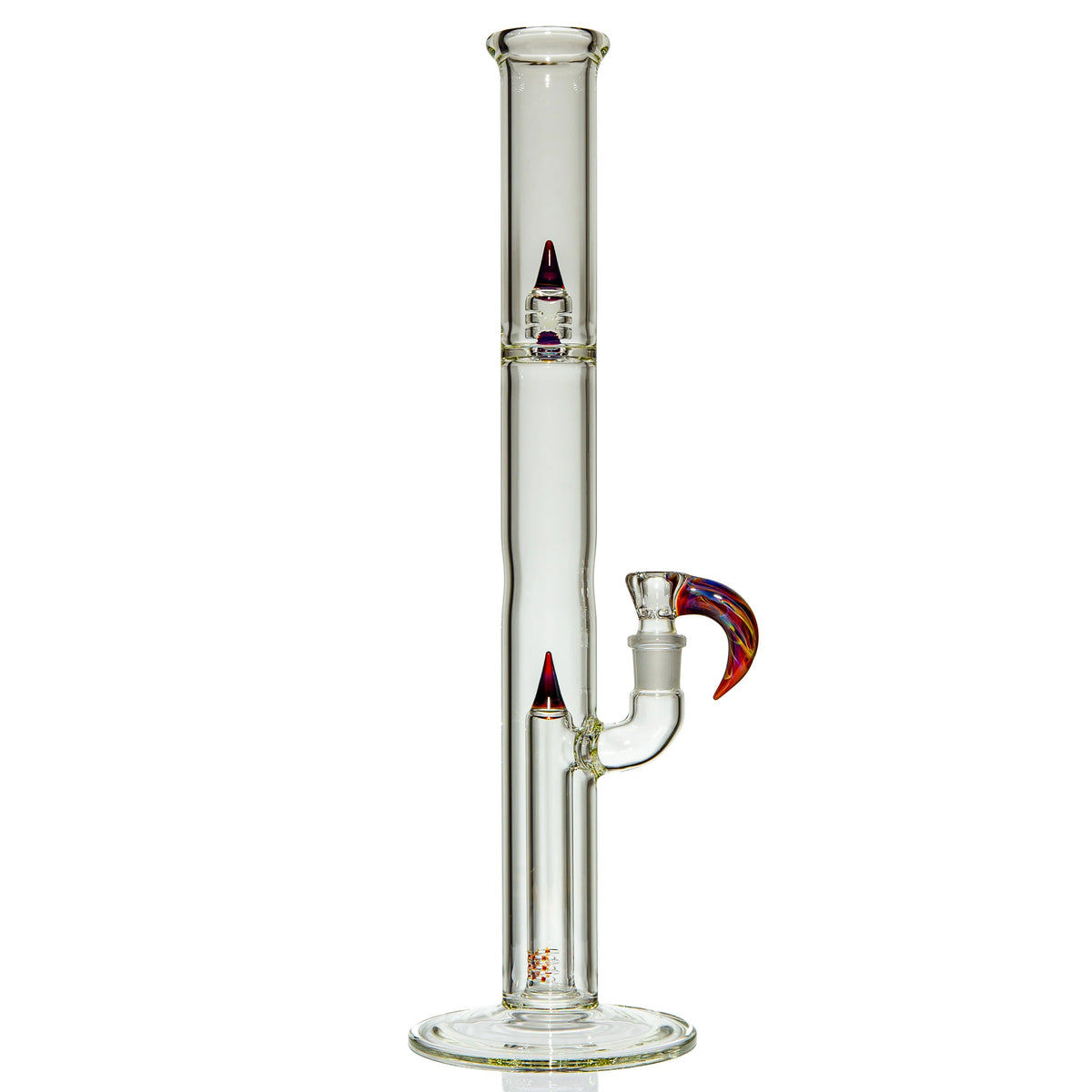 Amber Purple Fixed Stem Tube by Kenta Kito