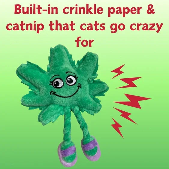 Paw:20 - Lil Mary Jane The Weed Leaf Cat Toy
