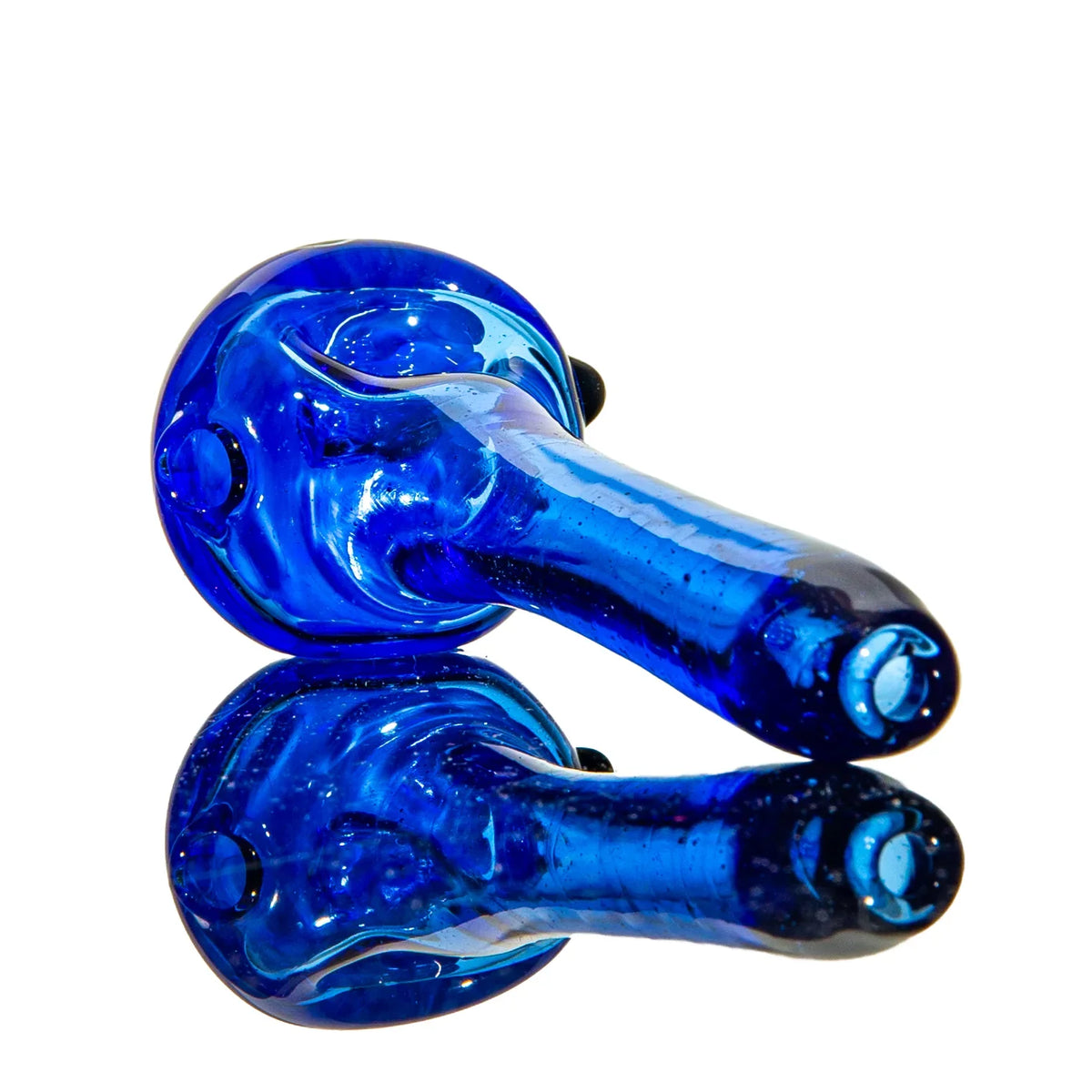 Olour Glass - Mint, Black & Light Blue Dotstack Colbat Spoon
