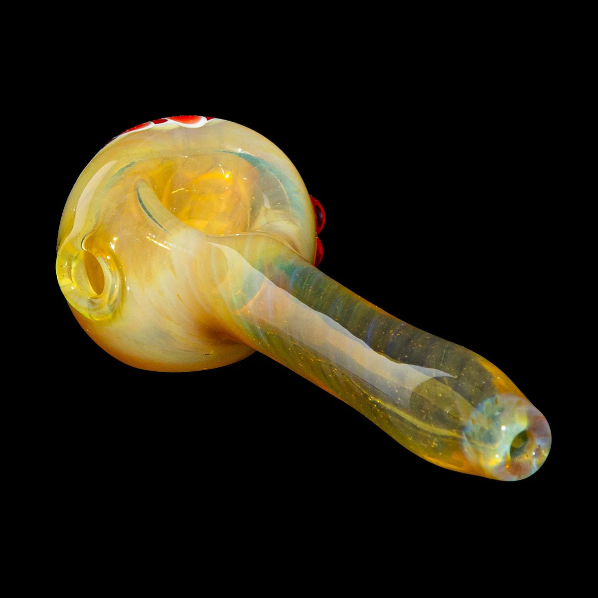 Olour Glass - Red Dotstack Caramel Spoon