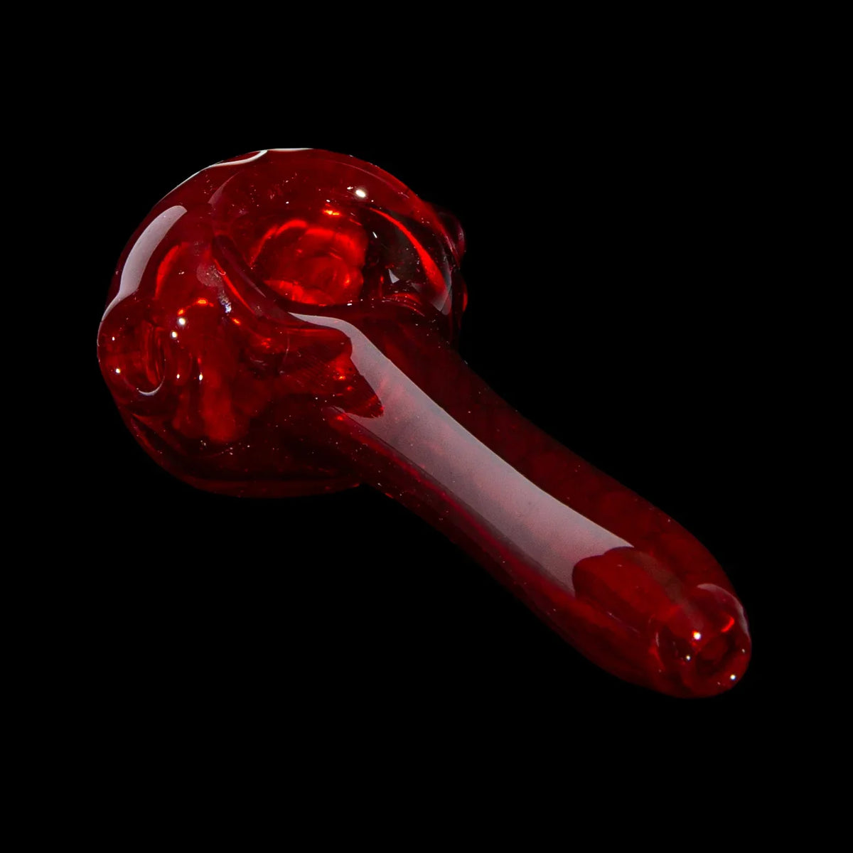 Olour Glass - Red & Pink Dotstack Red Spoon