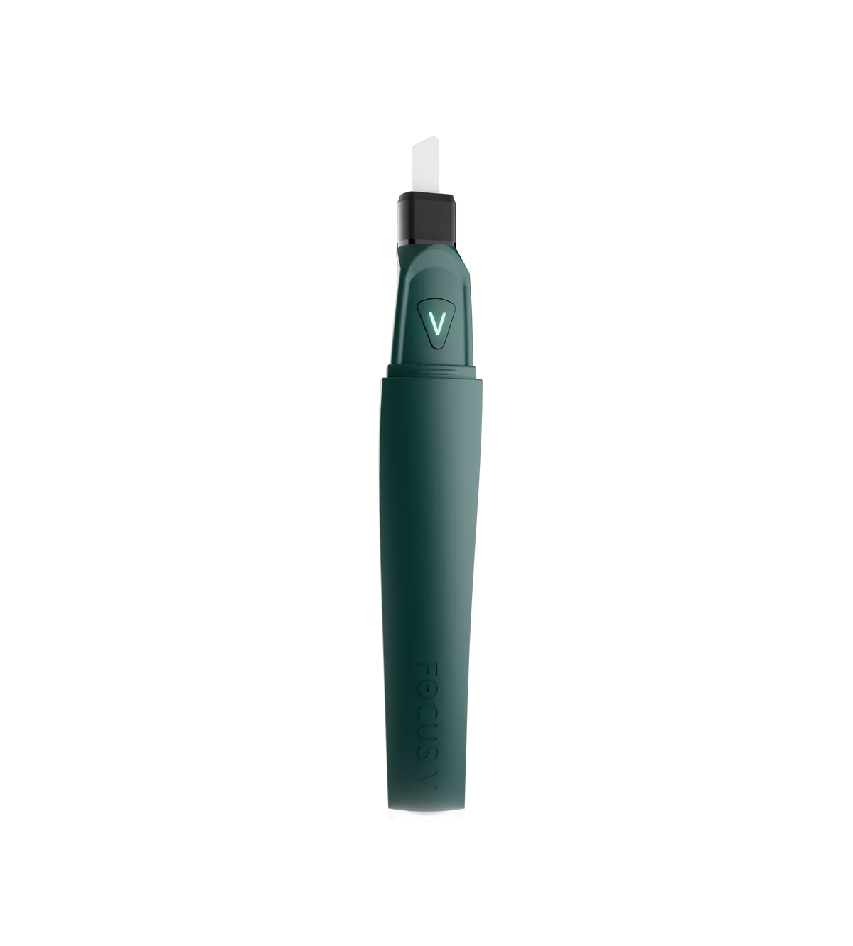 Green electric dab tool with ceramic tip for concentrates on black background
