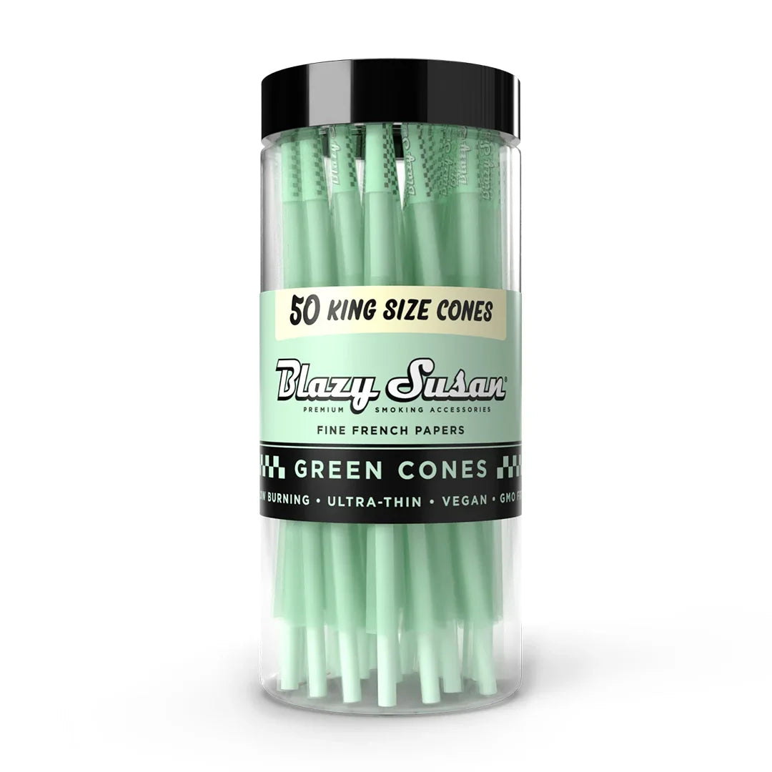 Blazy Susan green king-size pre-rolled cones, pack of 50