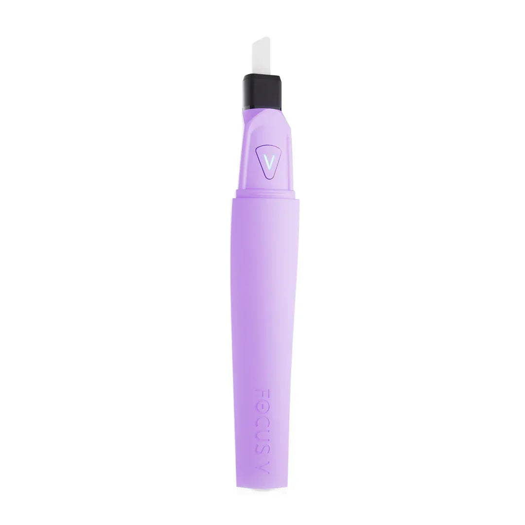 Purple Focus V electronic dab tool with ceramic tip on white background