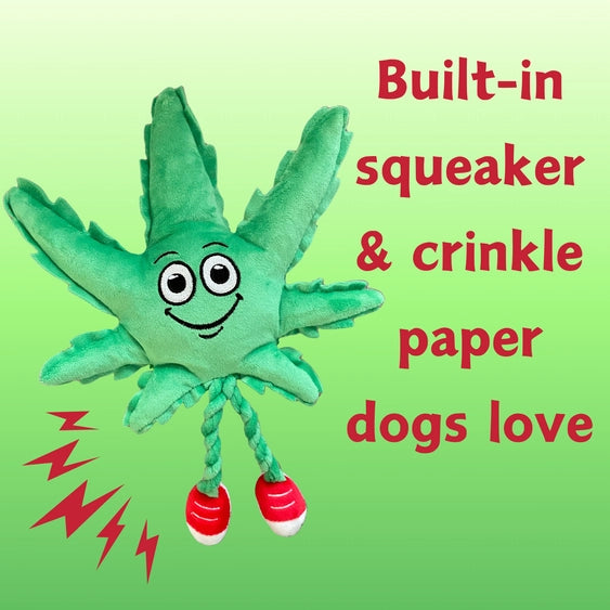 Paw:20 - MJ The Weed Leaf Dog Toy