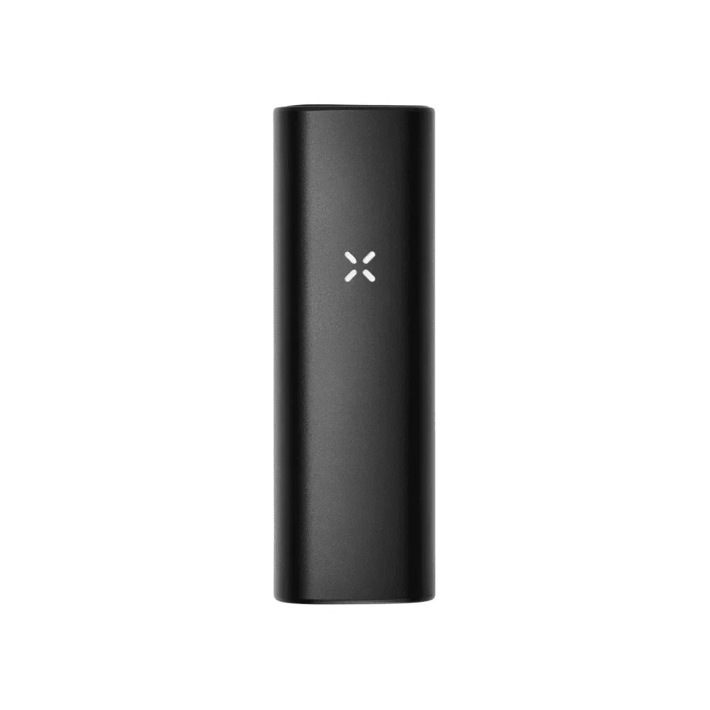 sleek black portable vaporizer with LED indicator for dry herb or concentrate use