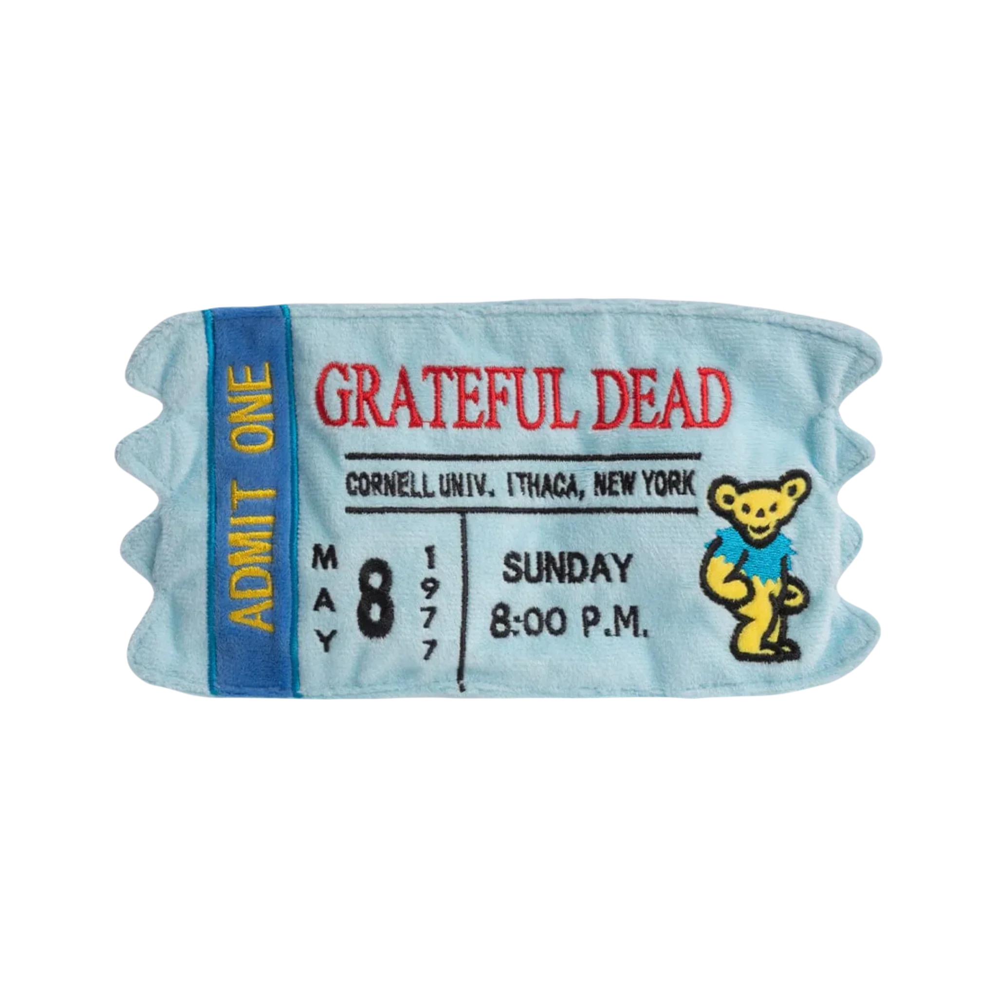 Fab Dog - Grateful Dead Cornell '77 Concert Ticket Dog Toy