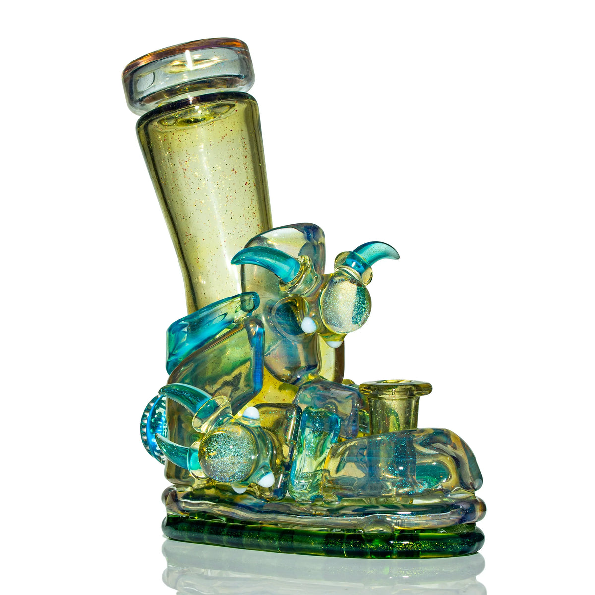 Hand-blown glass Warlock Dunk by Alex Ubatuba x Hoobs