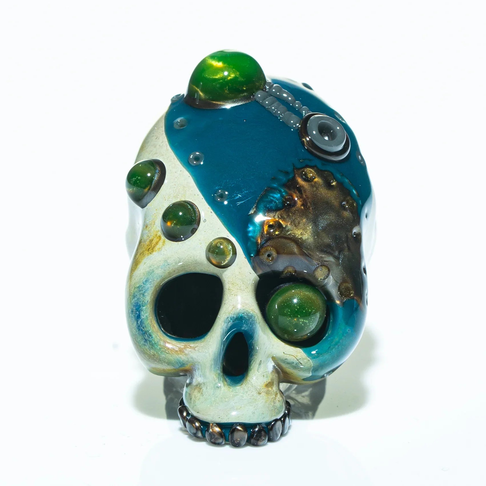 Aquarius - Cyber Skull Pendant 2