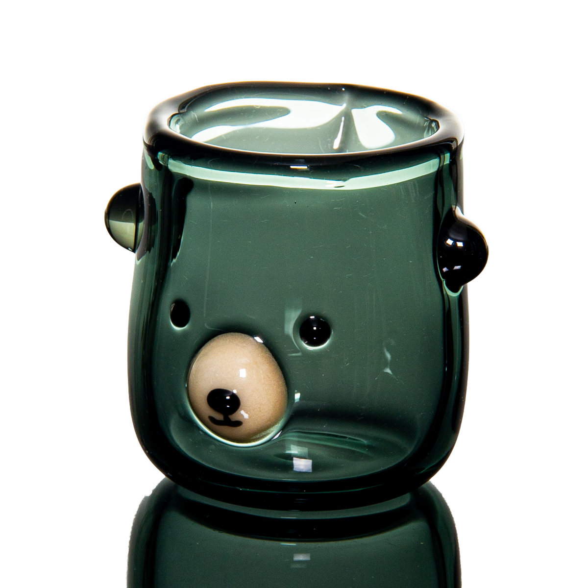 Azusa Glass - Black Bear Espresso Shot Glass