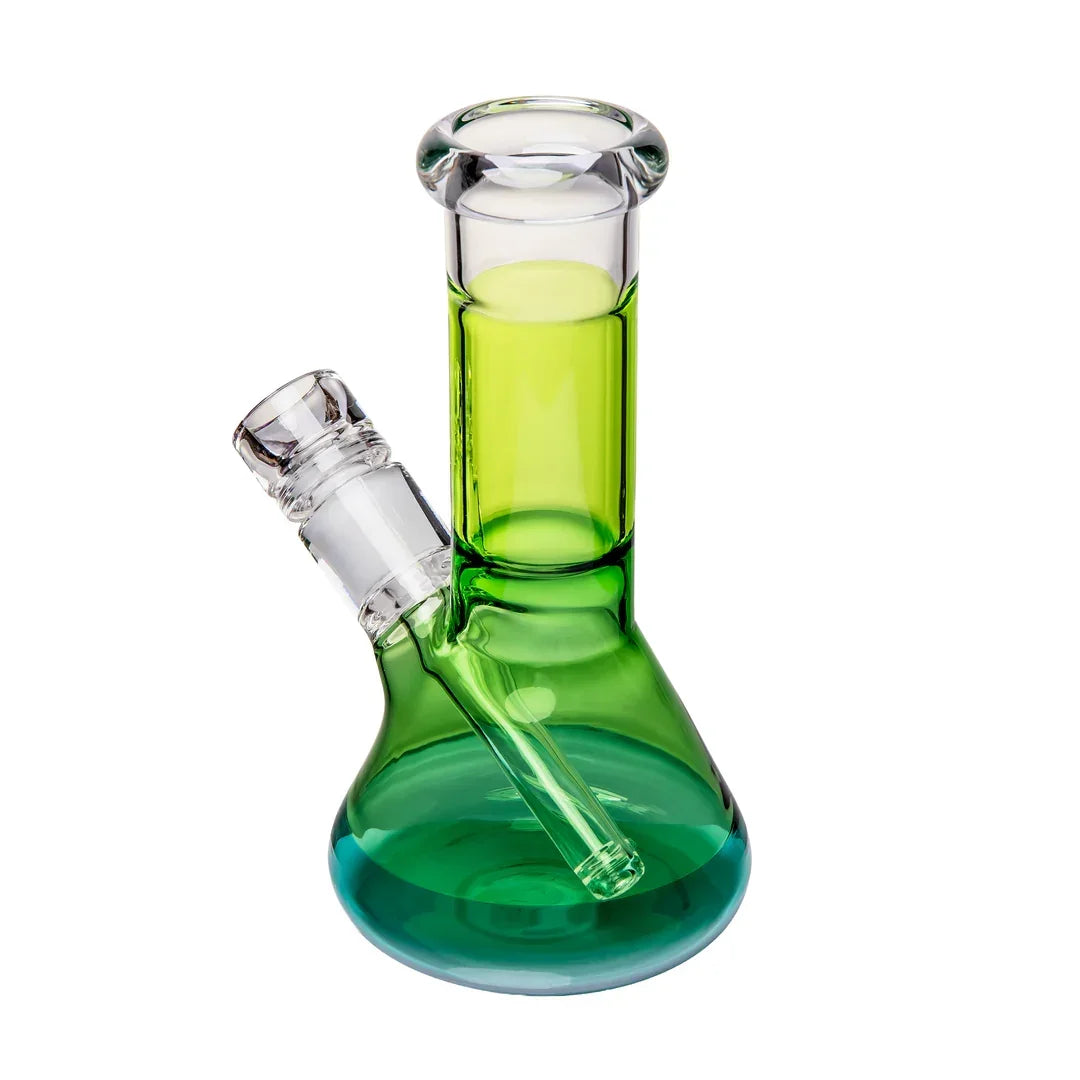 Tricolor 8" hand-blown glass water pipe by BigFun!