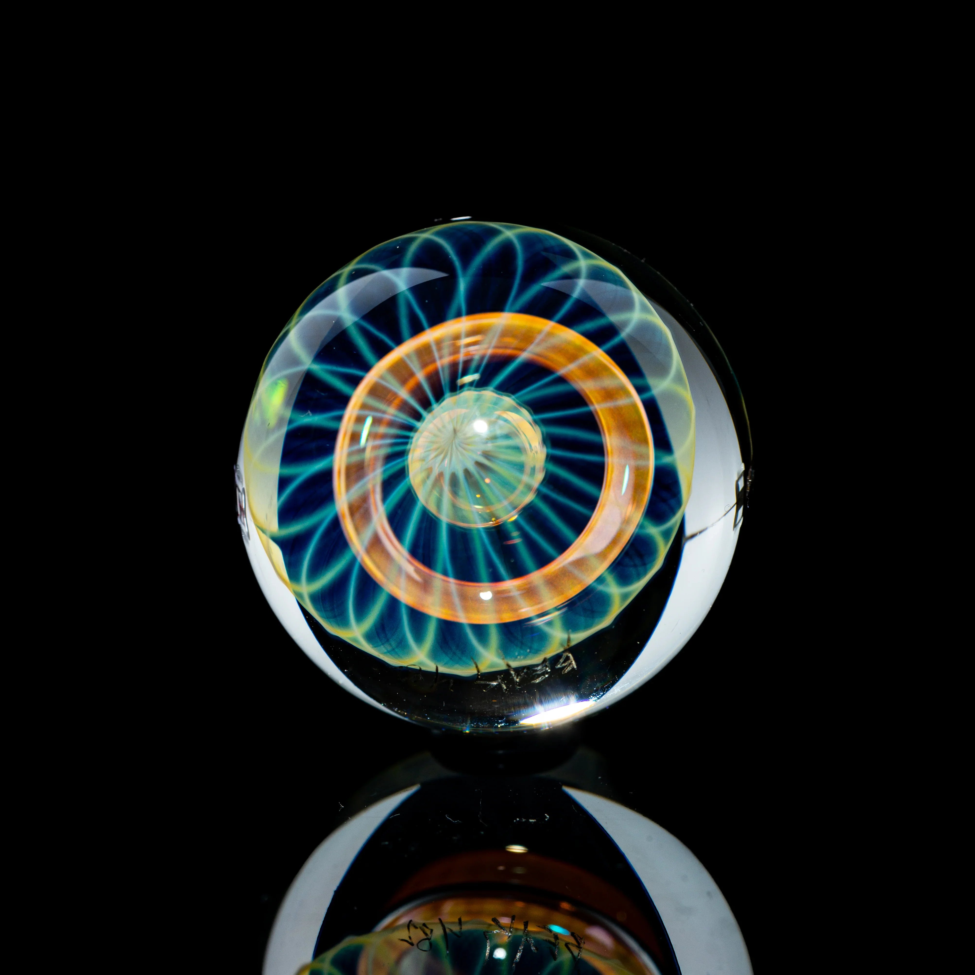 Beak Glass - Linework Toroidal Top Marble 2