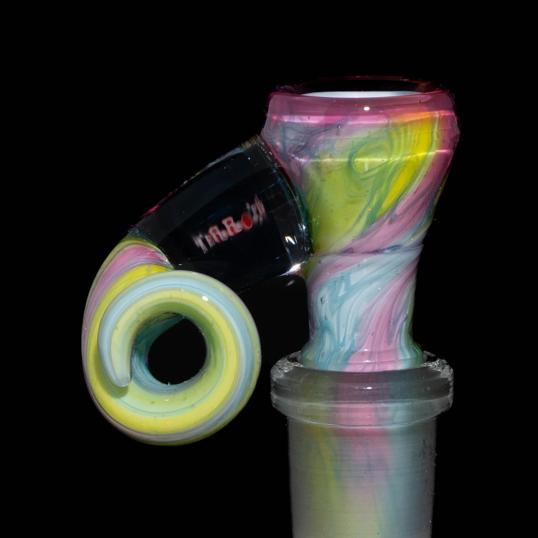 Black T Glass x Scott Moan - Pastel Rainbow Scribble 14MM Slide