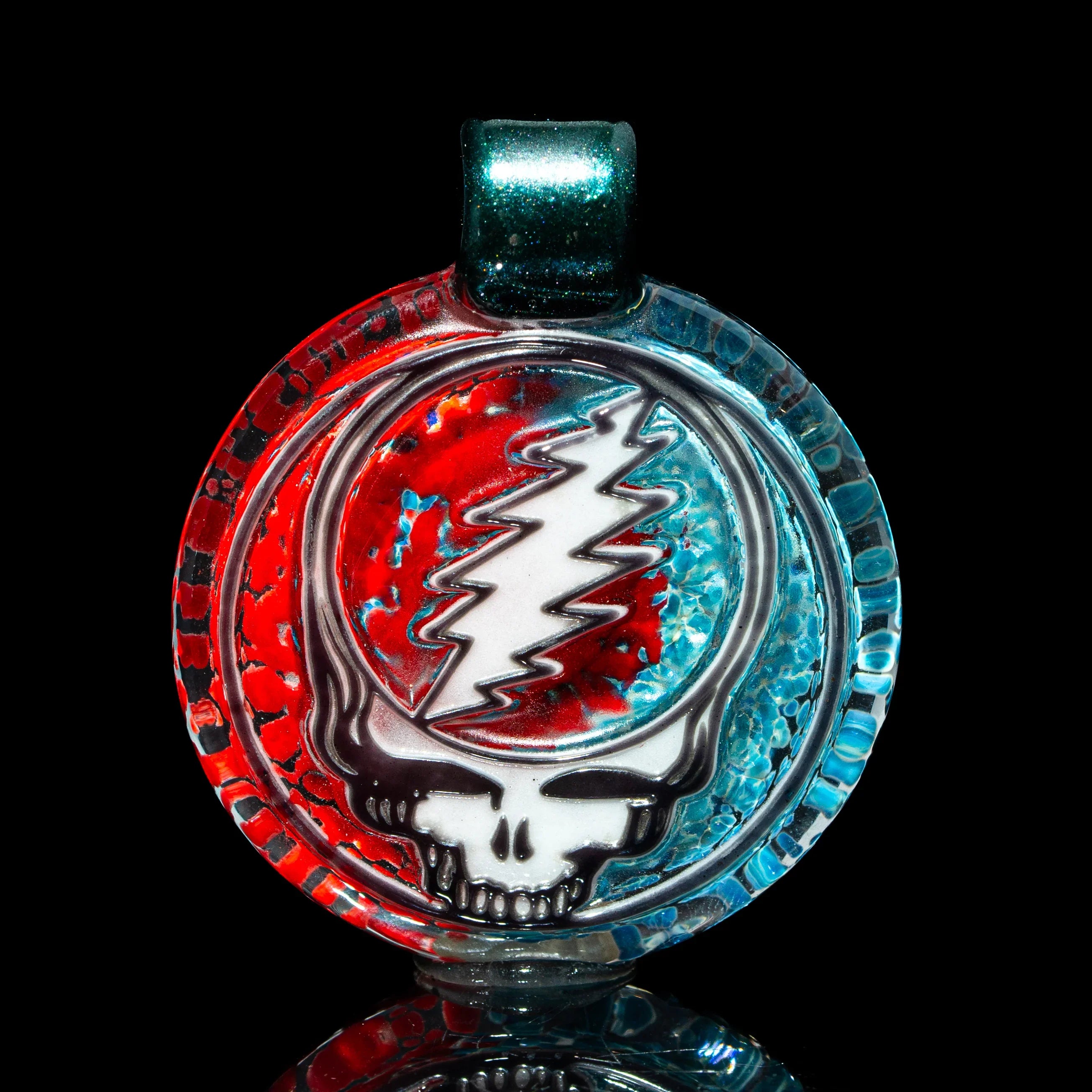Blurd Glass - Grateful Dead Stealie Pendant