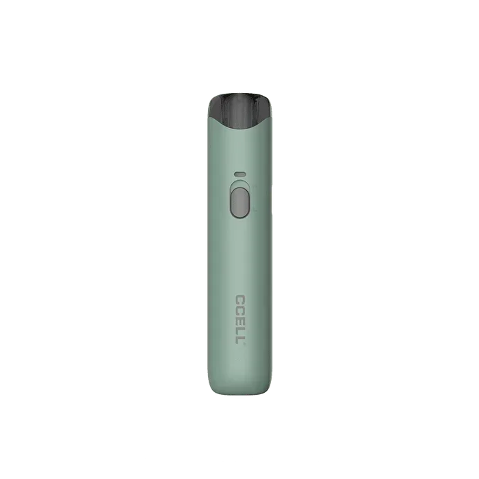 CCELL GoStik vape battery in mint green with single button design