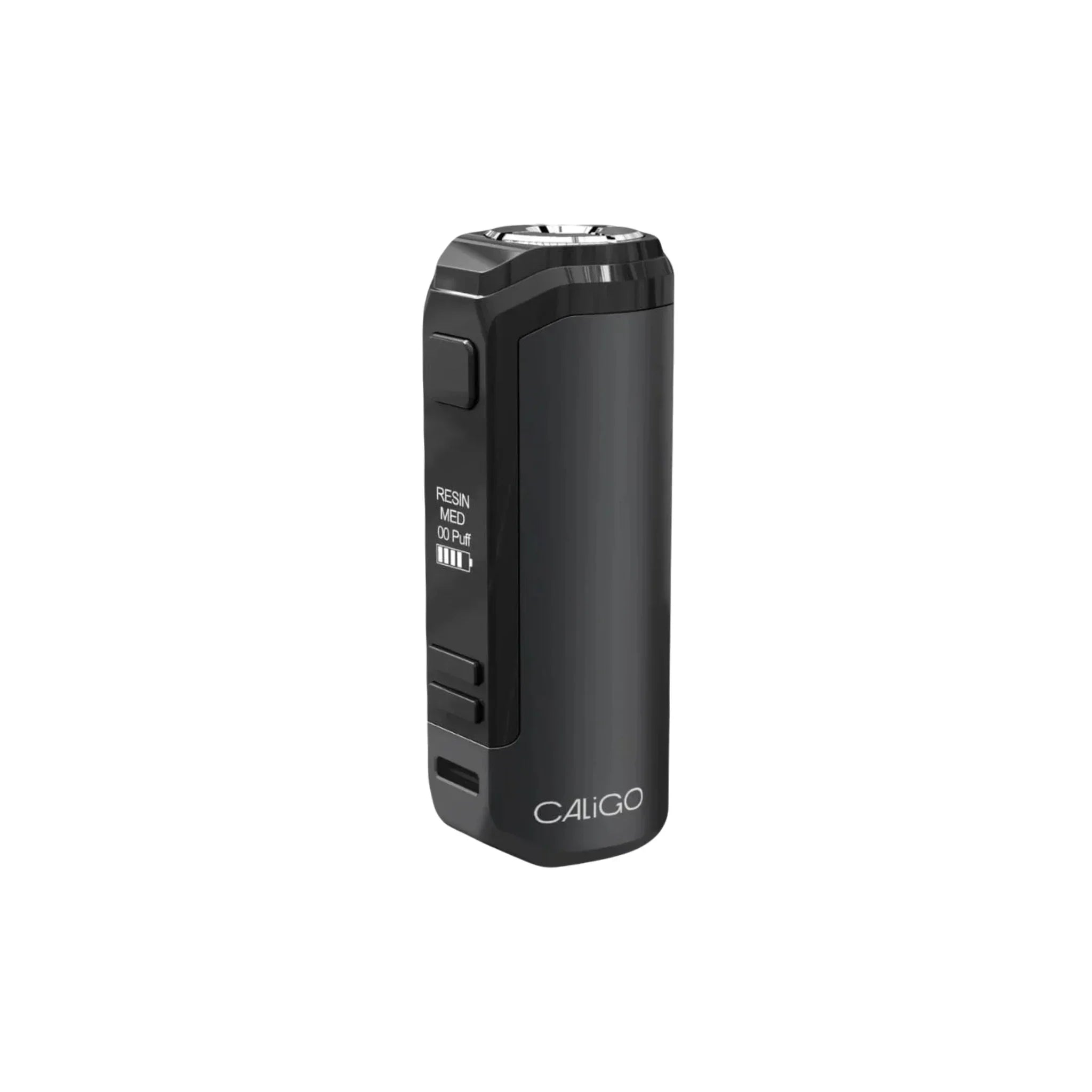 Black Caligo portable vaporizer with LED display and side control buttons