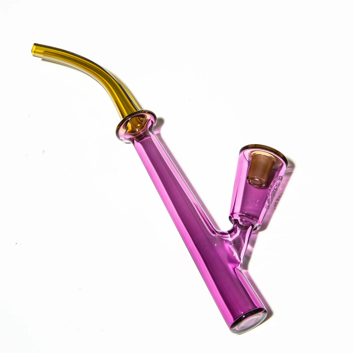 Hand-blown glass Gold Amethyst & Bronze Pearl Cavalier by Bear Mountain Studios