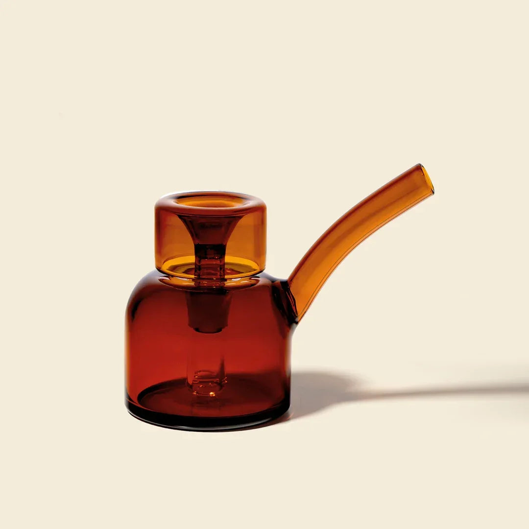 Hand-blown glass Vesper Bubbler by NWTN Home