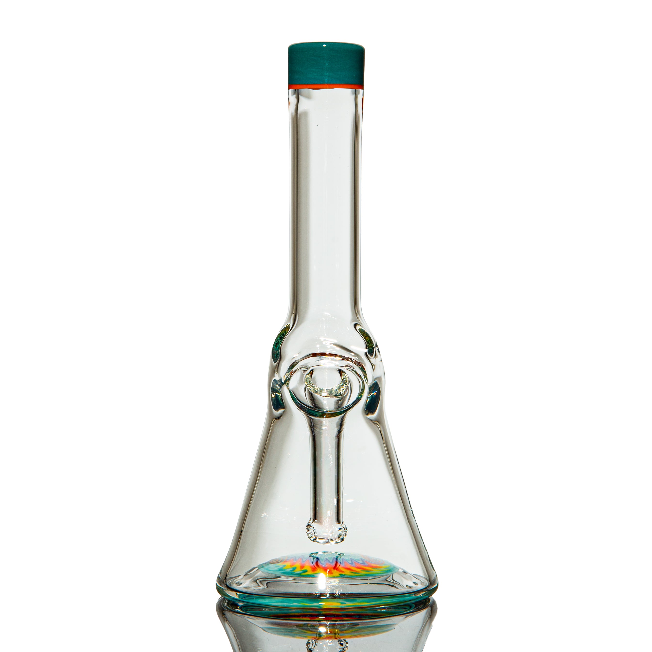 NES Glass - Teal Lip Wig Wag Mini Beaker