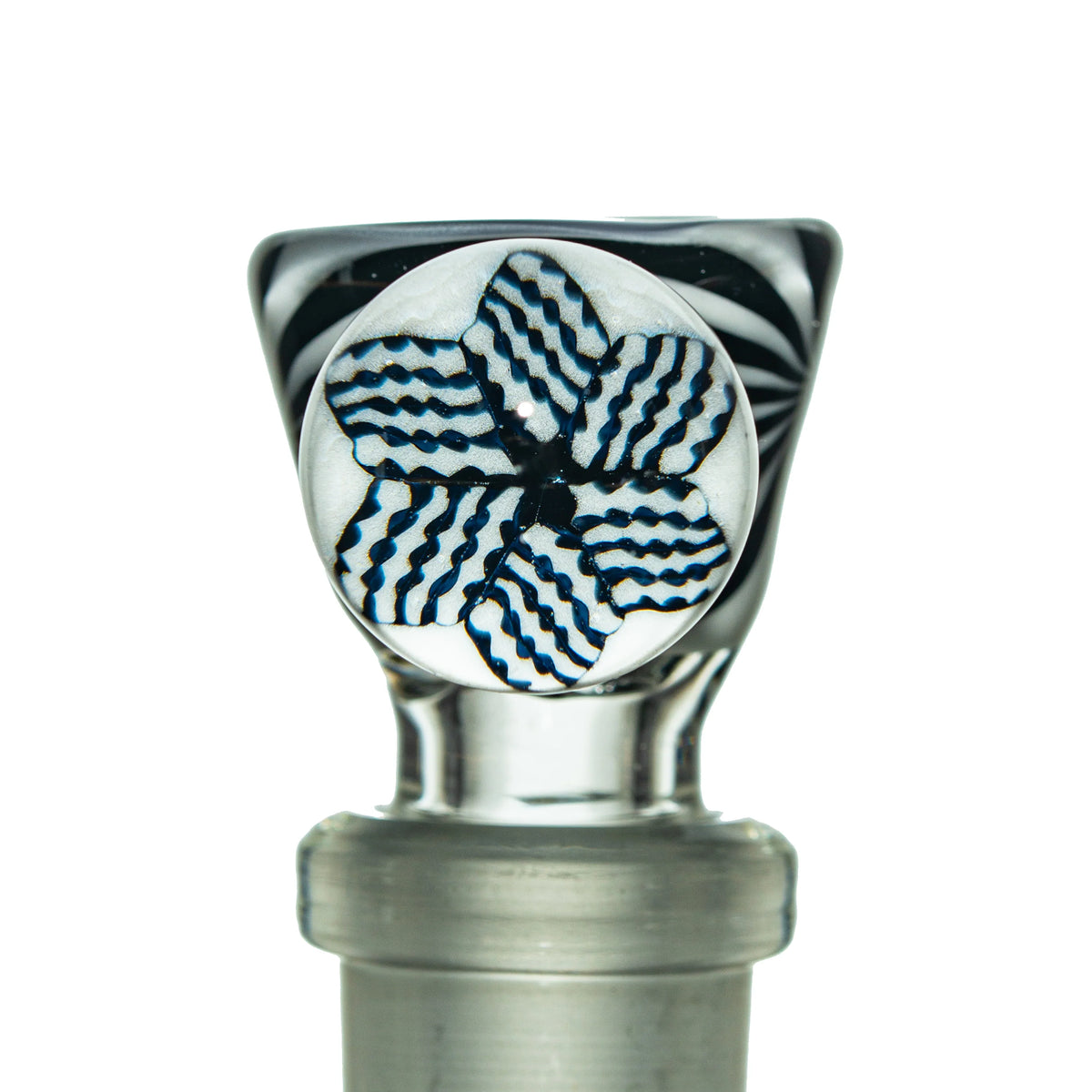 Hand-blown glass 14mm Slide 1 by Swiss Perc x Jason Lee