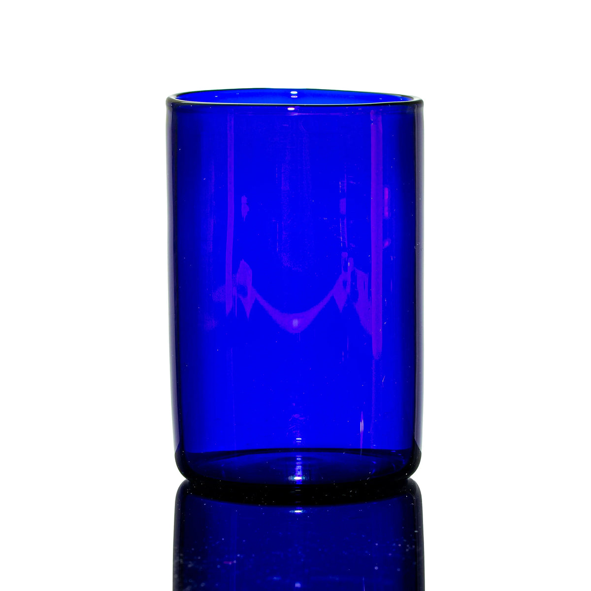 Hand-blown glass Cobalt Cup by Jake Lee