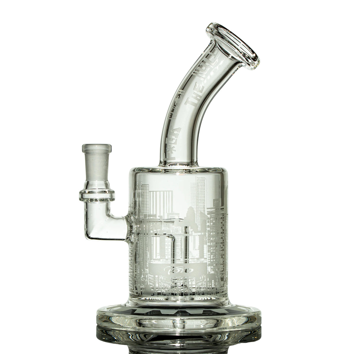 Fused glass mini dab rig by Toro, Single Mac design