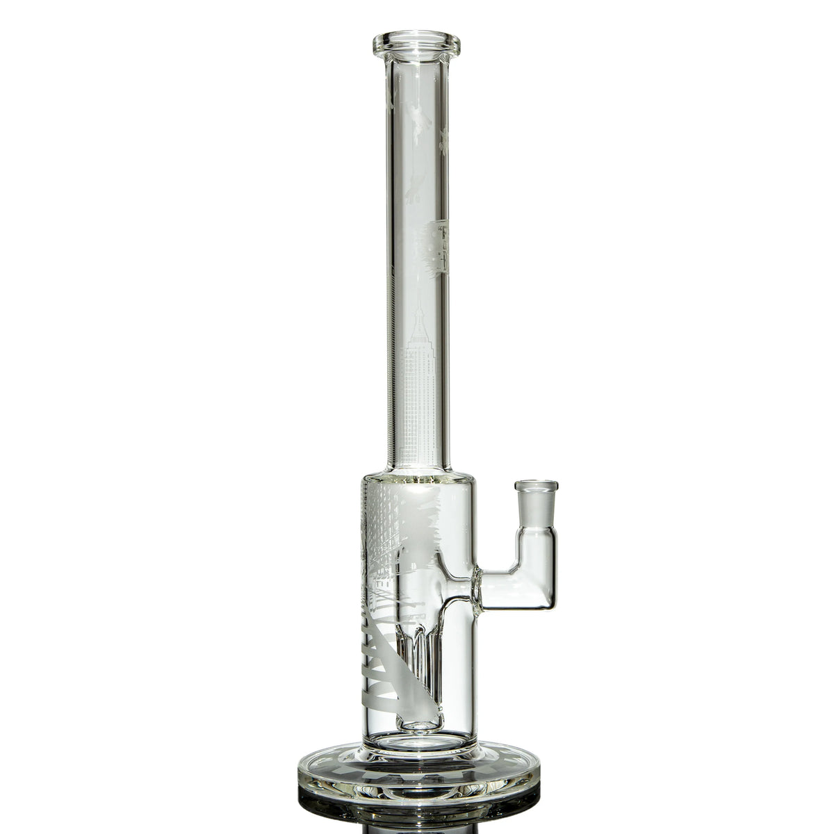 Mini fused glass straight tube by Toro