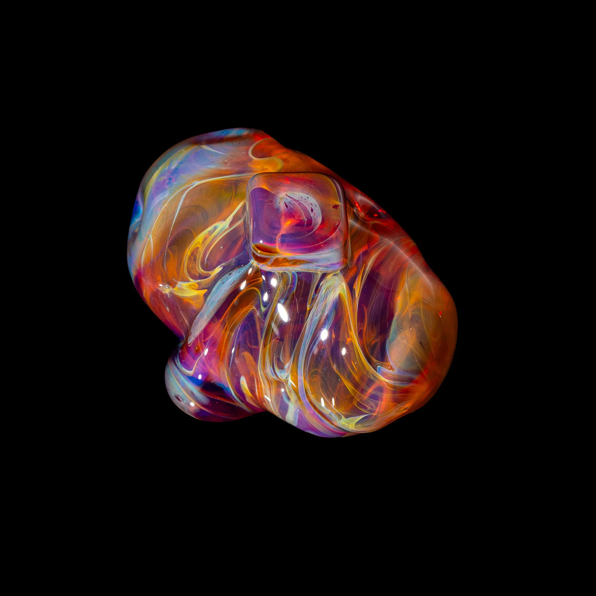 Alec Blows Glass - Amber Purple Buttered Pocket Potato