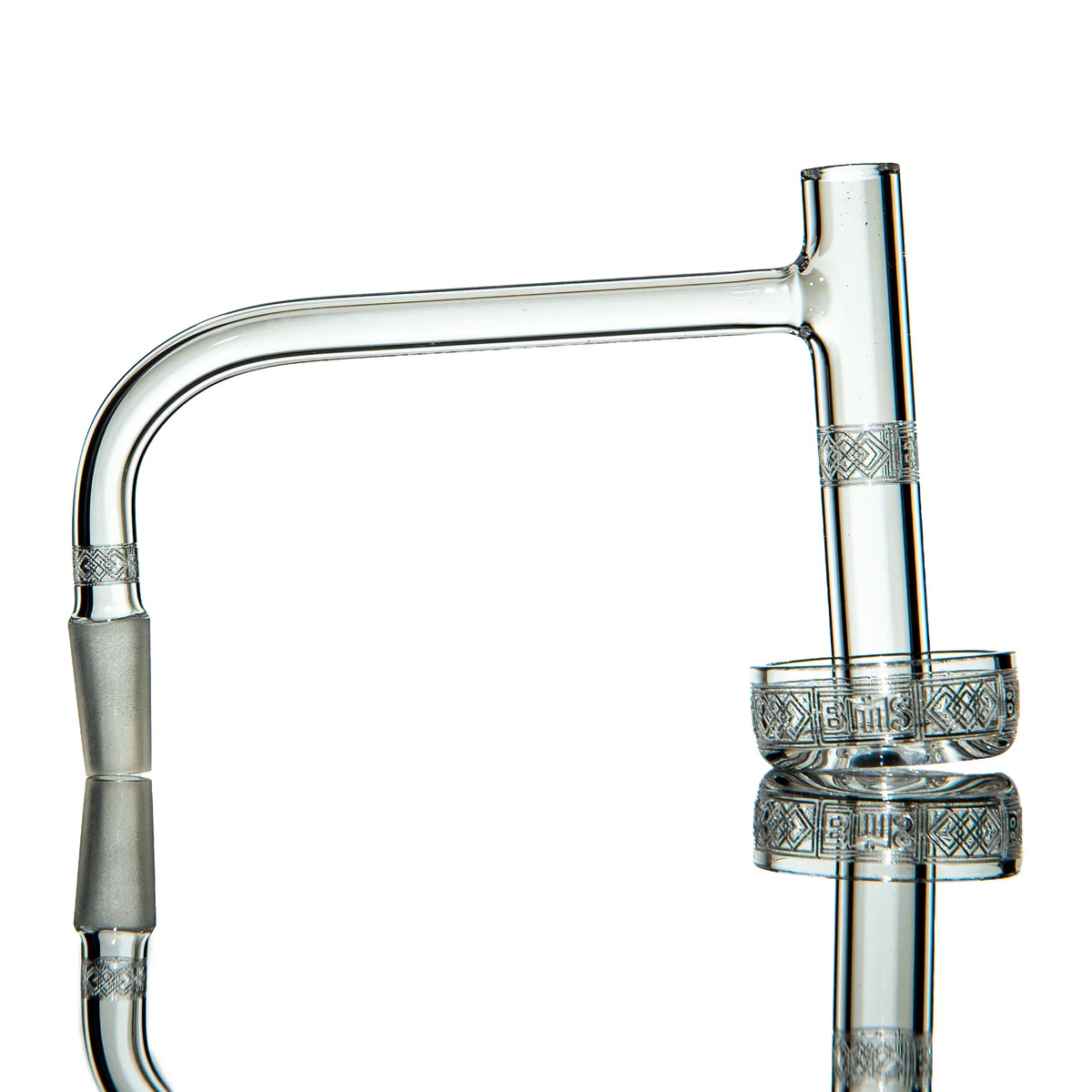 Hand-blown glass 10mm Short Slim HSA Long Neck by Bear Mountain Studios