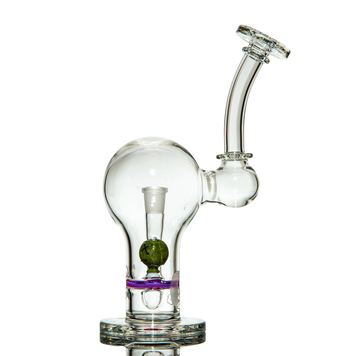 Hand-blown glass dab rig by Governmint Glass
