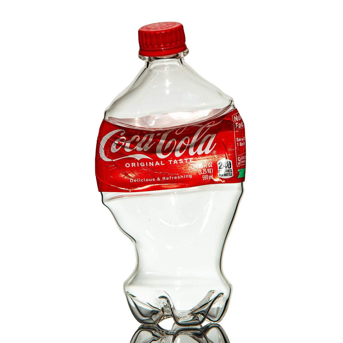 Hand-blown glass drinkware piece by Matt Eskuche