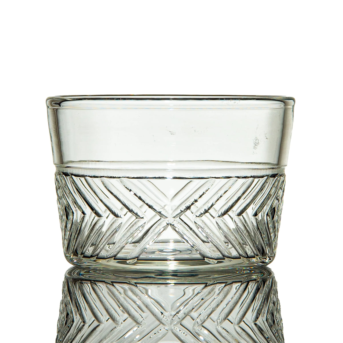 Hand-blown glass drinkware piece by Ksukebey