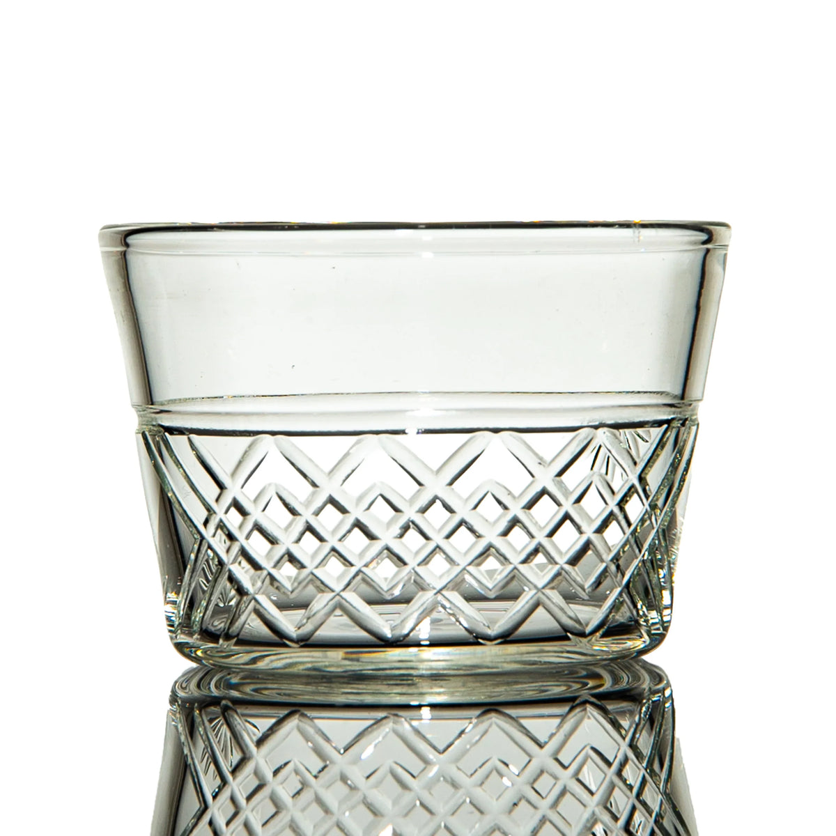 Hand-blown glass drinkware piece by Ksukebey