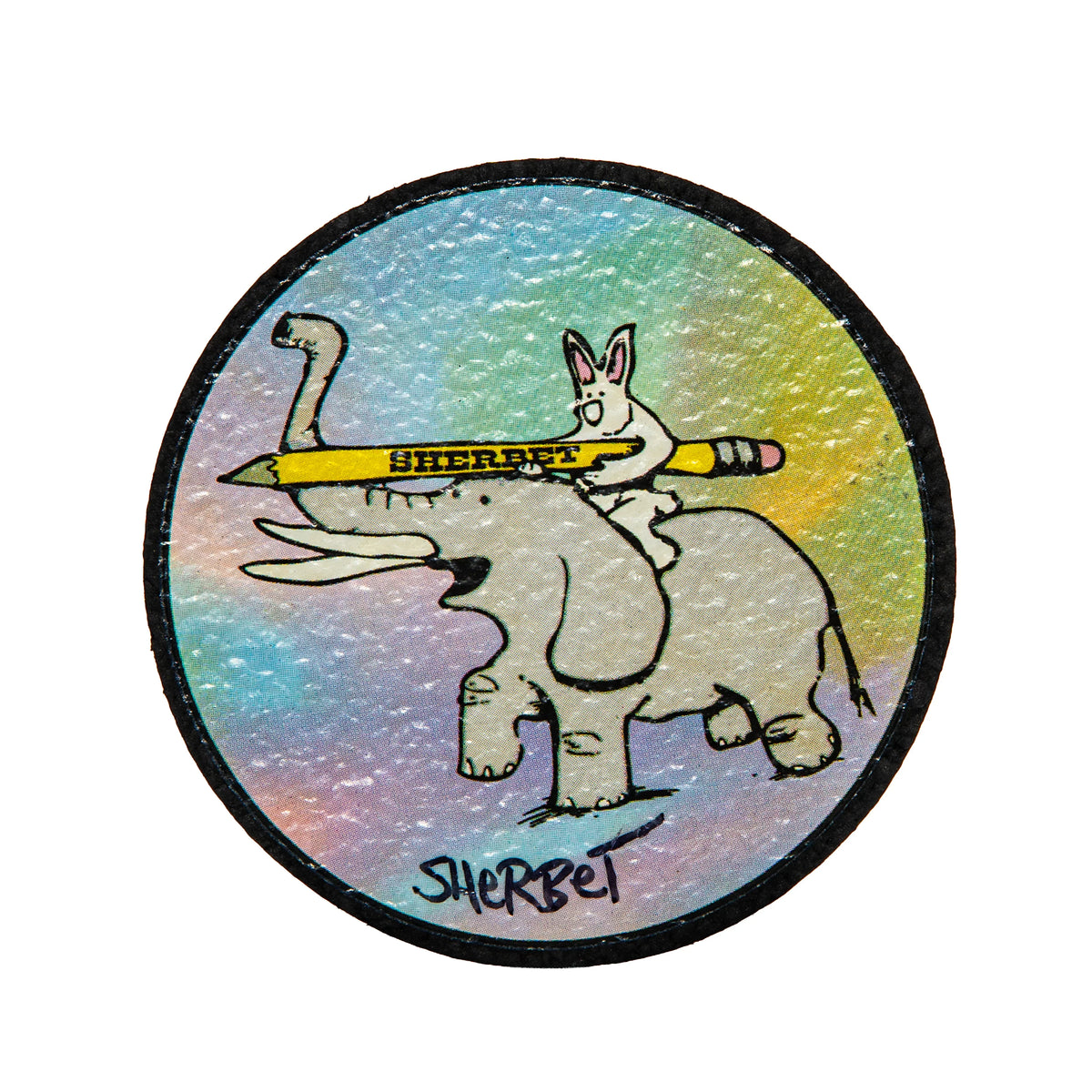 Elephant & Bunny 5" Coaster silicone dab mat by Sherbet