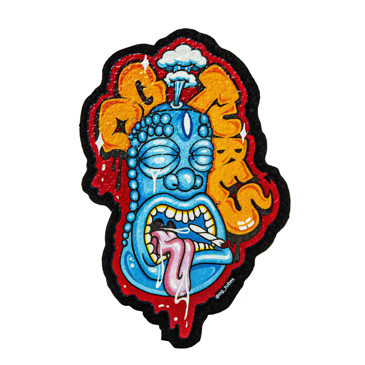 Dabbing accessory with a tiki design by OG Tubes