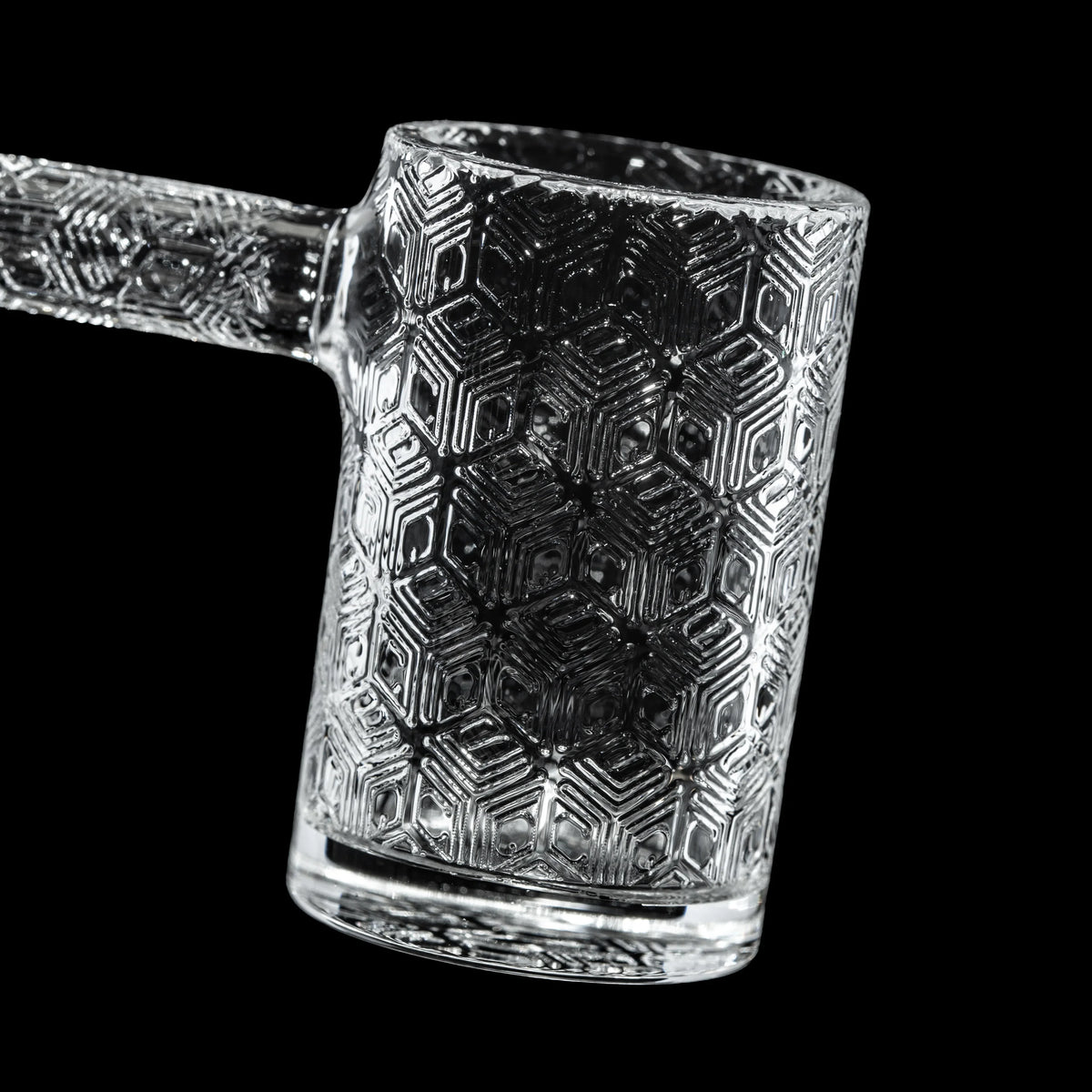 QCB - 24MM Tessellated Beveled Flat Top Quartz Banger