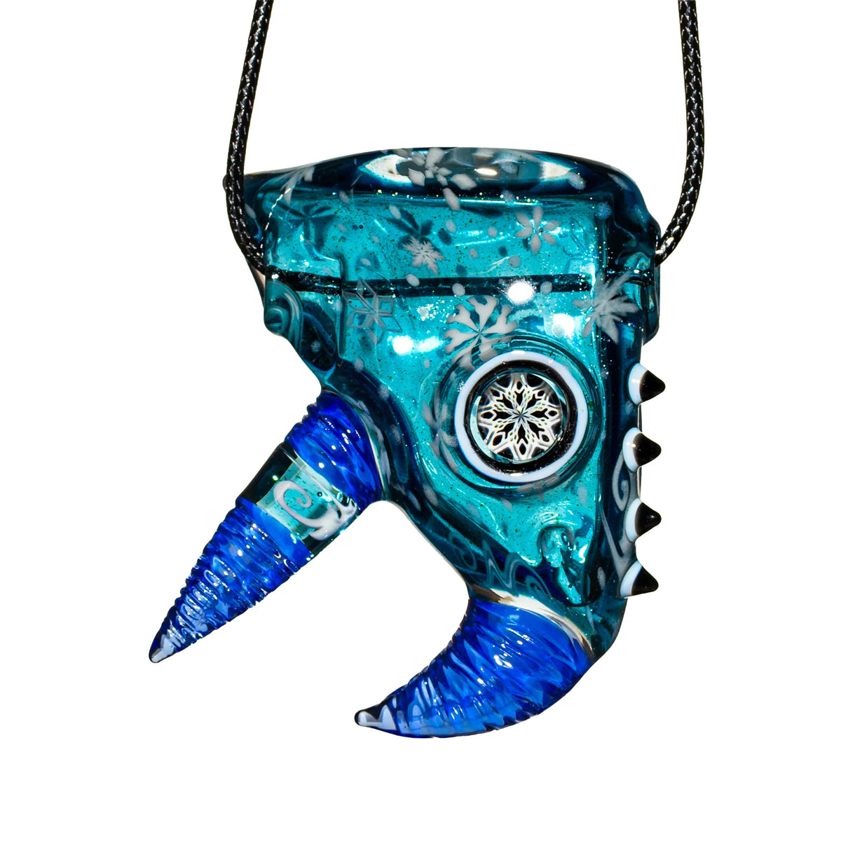 Hand-blown glass pendant by Akio
