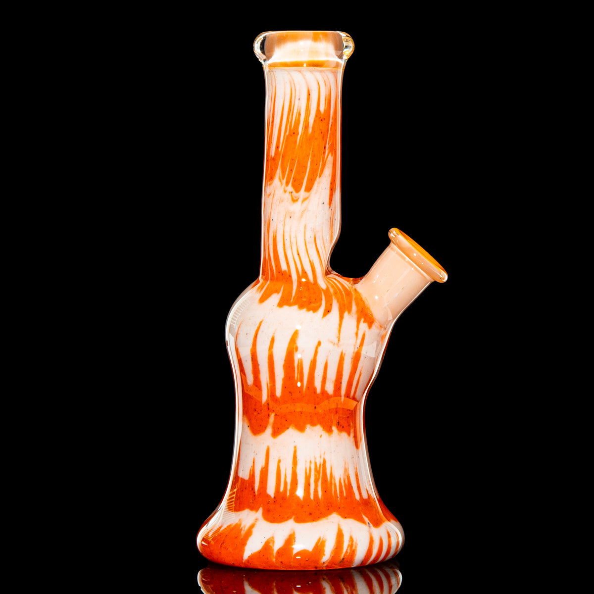 Plug A Nug Orange/ White Frit Stack Tube
