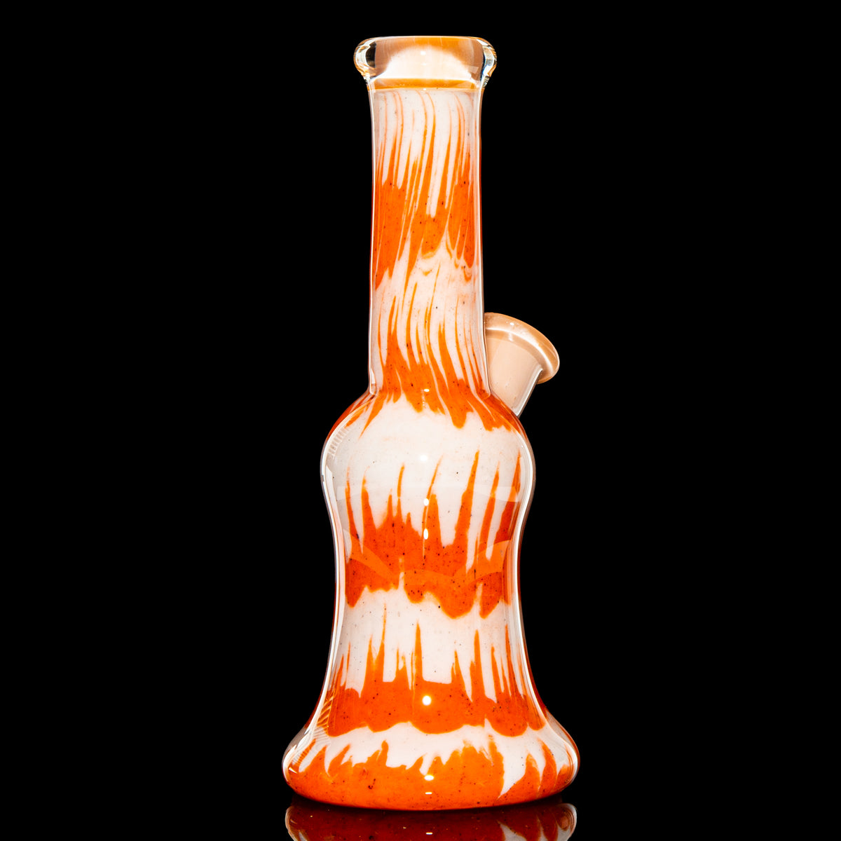 Plug A Nug Orange/ White Frit Stack Tube