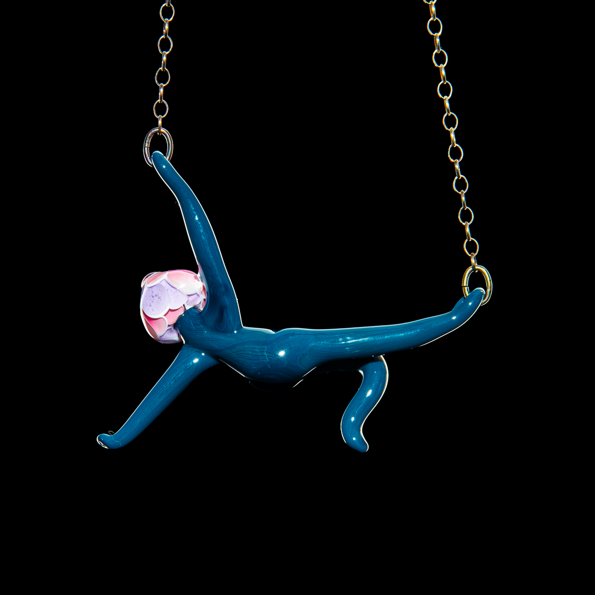 Jocelot Glass - Mushroom Dancer Pendant