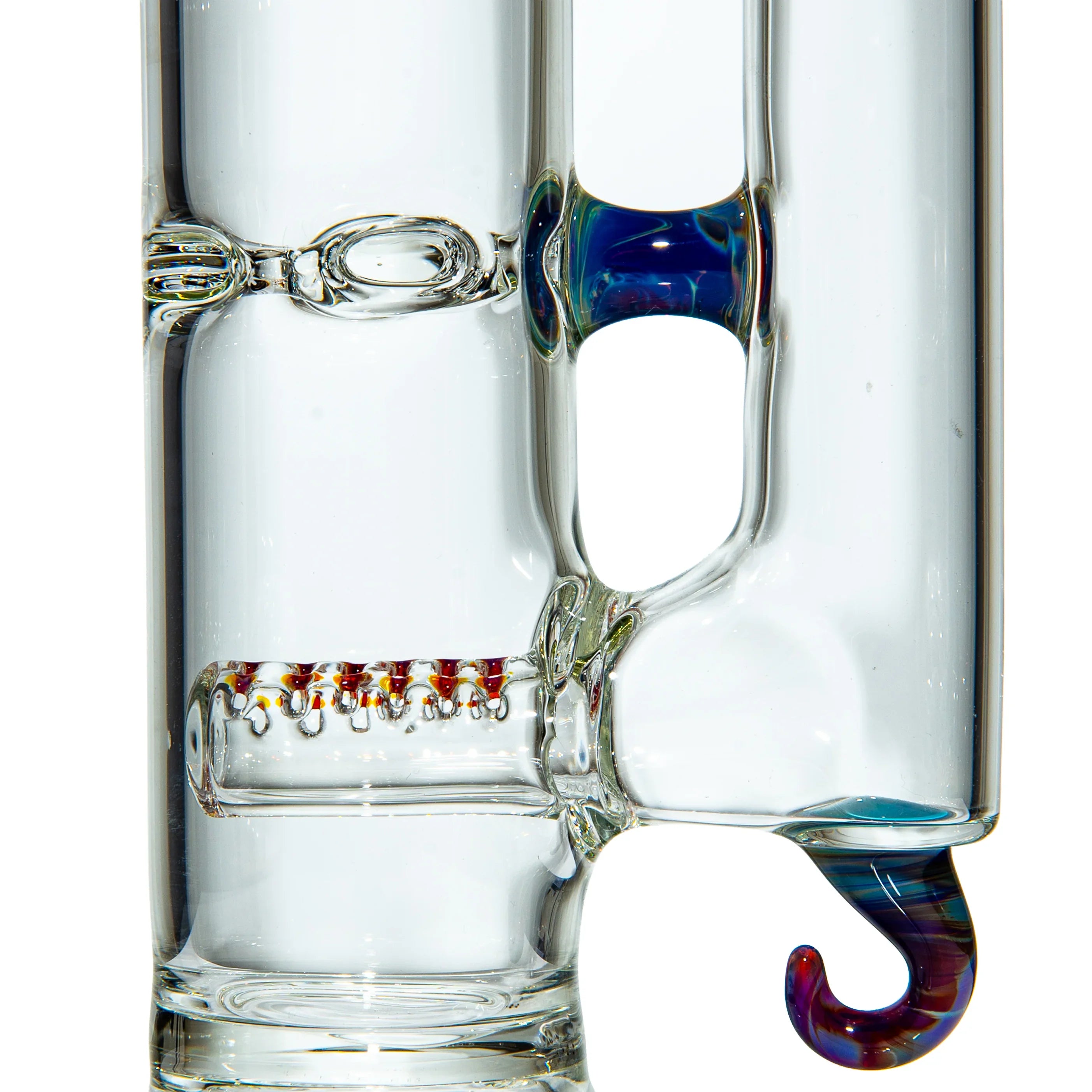 Captain Hook Glass - Blue Amber Purple Net 4 Hole