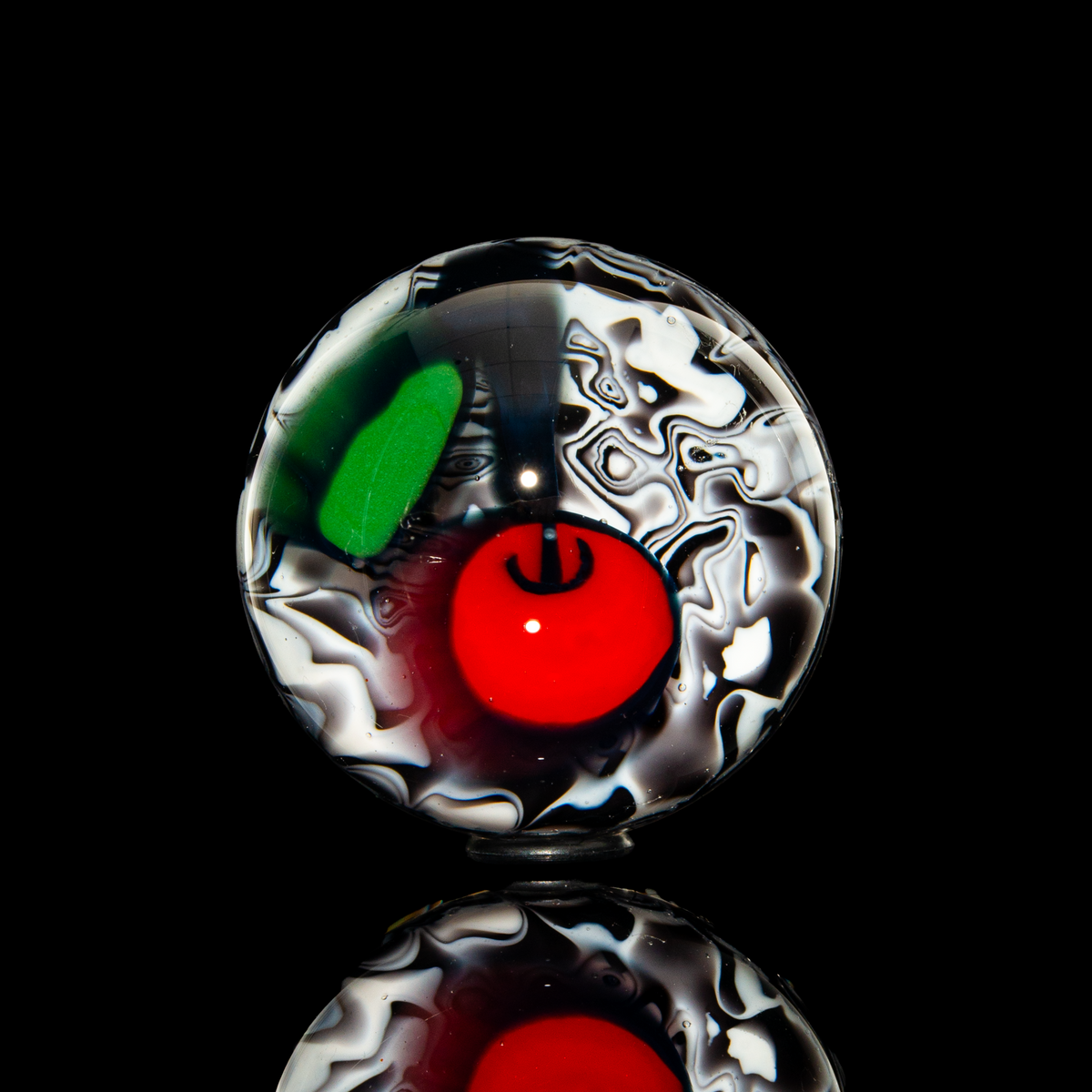 Spiral King x Fefee Glass- Mokume-gane Marble