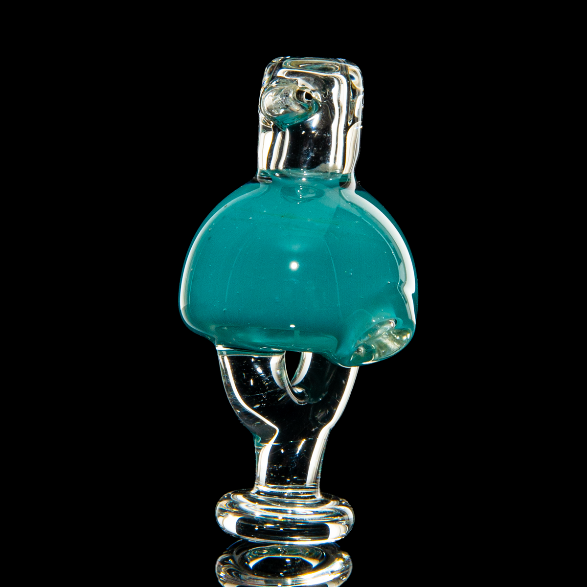 Kizmit Glass - Aqua Spinner Cap