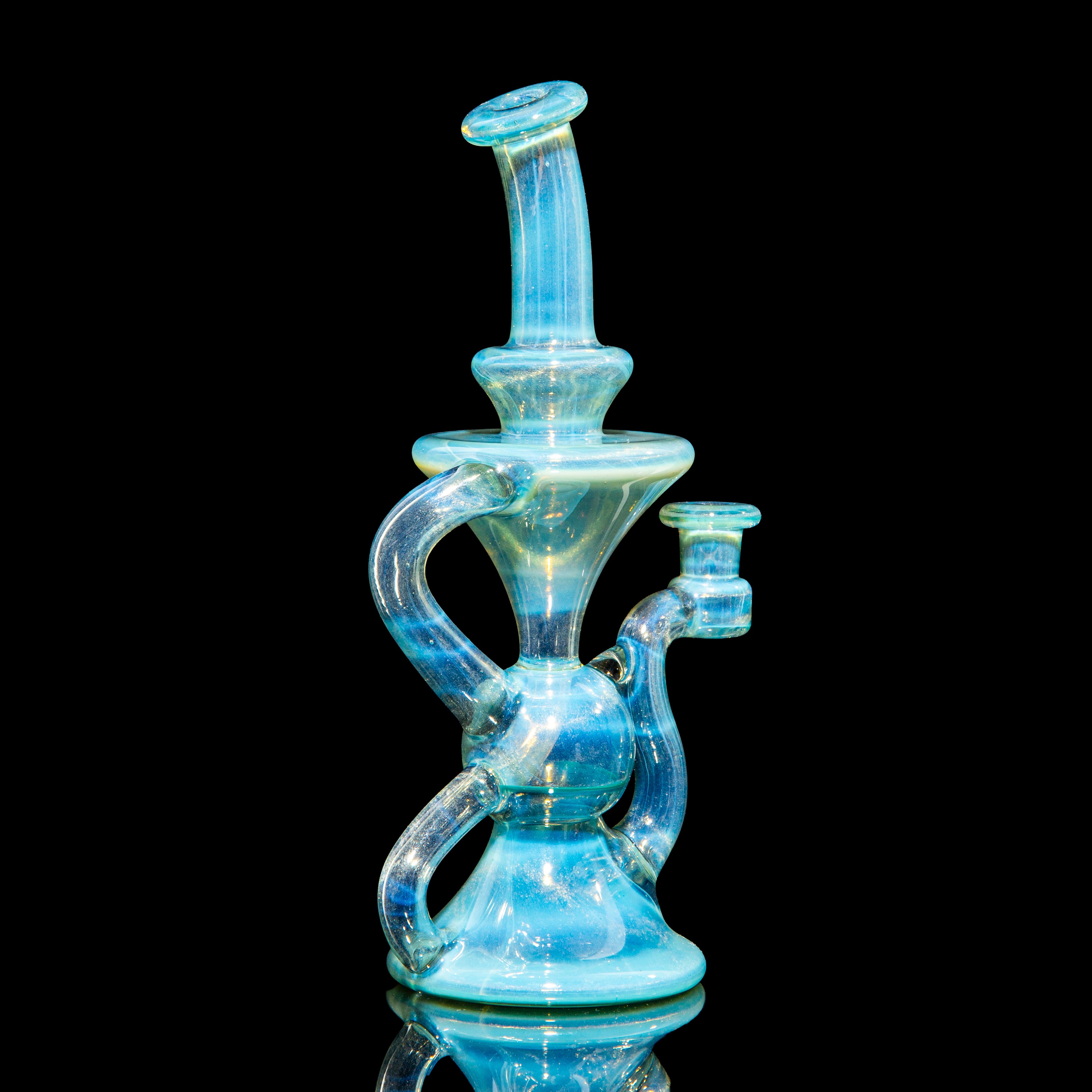 Blob Glass - Cryan Opal Over White Satin Klein Recycler