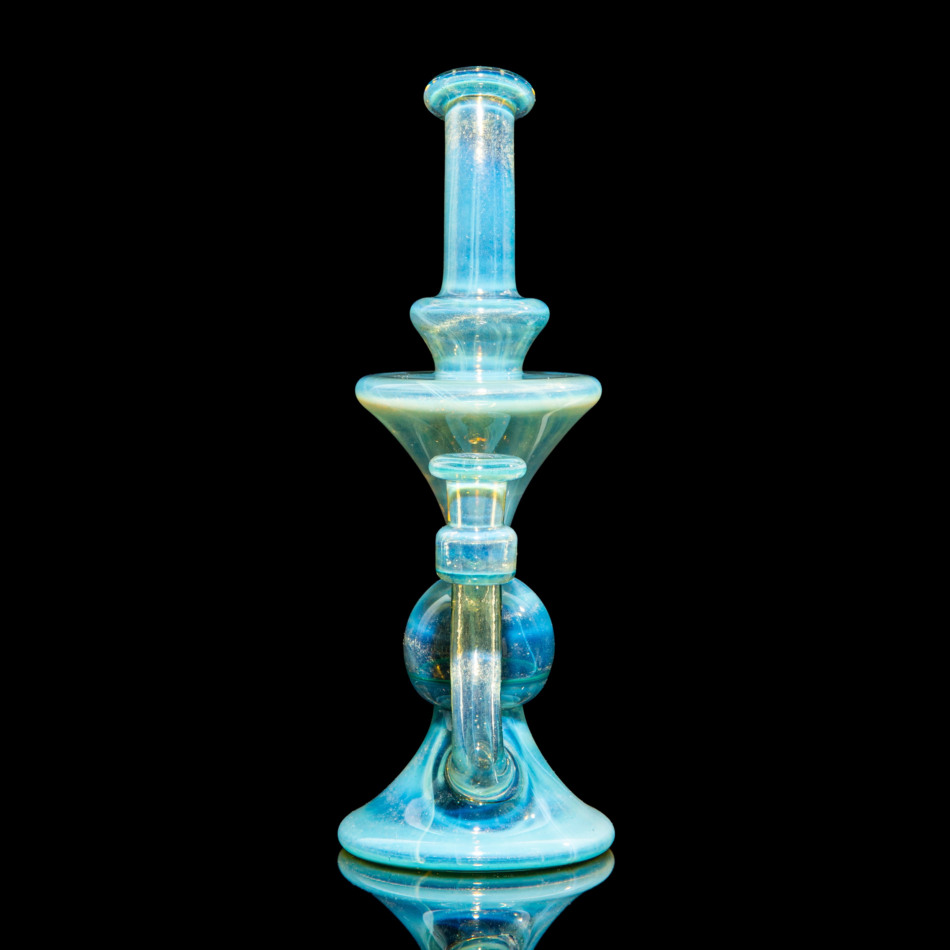 Blob Glass - Cryan Opal Over White Satin Klein Recycler